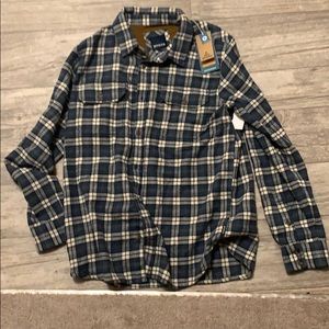 Prana Flannel Long Sleeve Shirt Mens M